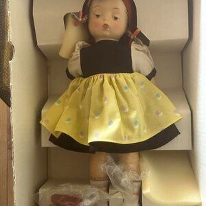 2 Vintage Hummels- Violin Boy & Goose Girl German Goebel's Porcelain Dolls